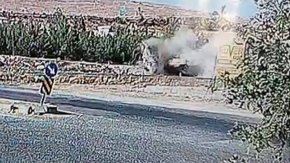 Gaziantep'te 3 kişinin öldüğü feci kaza kamerada