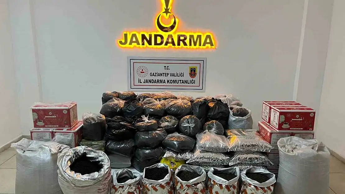 Gaziantep'te 300 kilo kaçak çay ele geçirildi