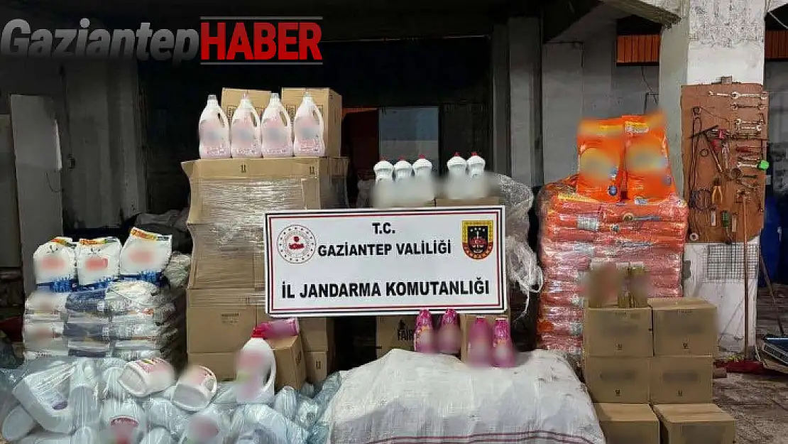 Gaziantep'te 3,5 milyon TL'lik sahte deterjan ele geçirildi