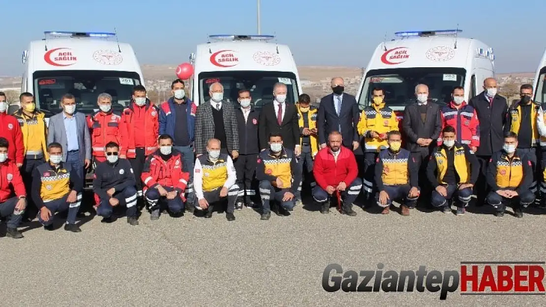 Gaziantep'te 38 yeni ambulans hizmete alındı