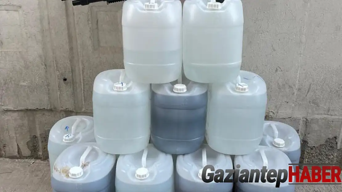 Gaziantep'te 400 litre sahte alkol ele geçirildi