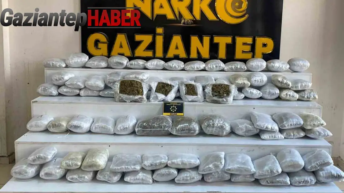 Gaziantep'te 41 kilo skunk ve metamfetamin ele geçirildi