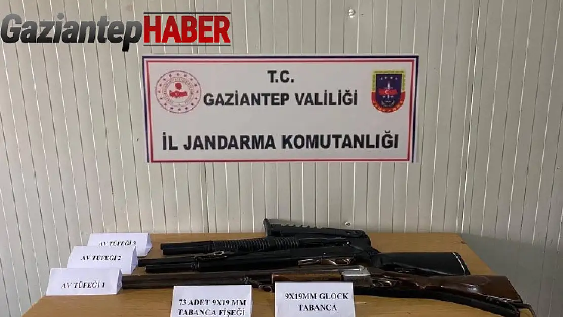 Gaziantep'te 42 adet silah ele geçirildi: 21 gözaltı