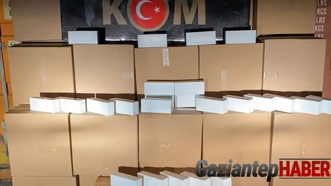 Gaziantep'te 470 bin kaçak makaron ele geçirildi