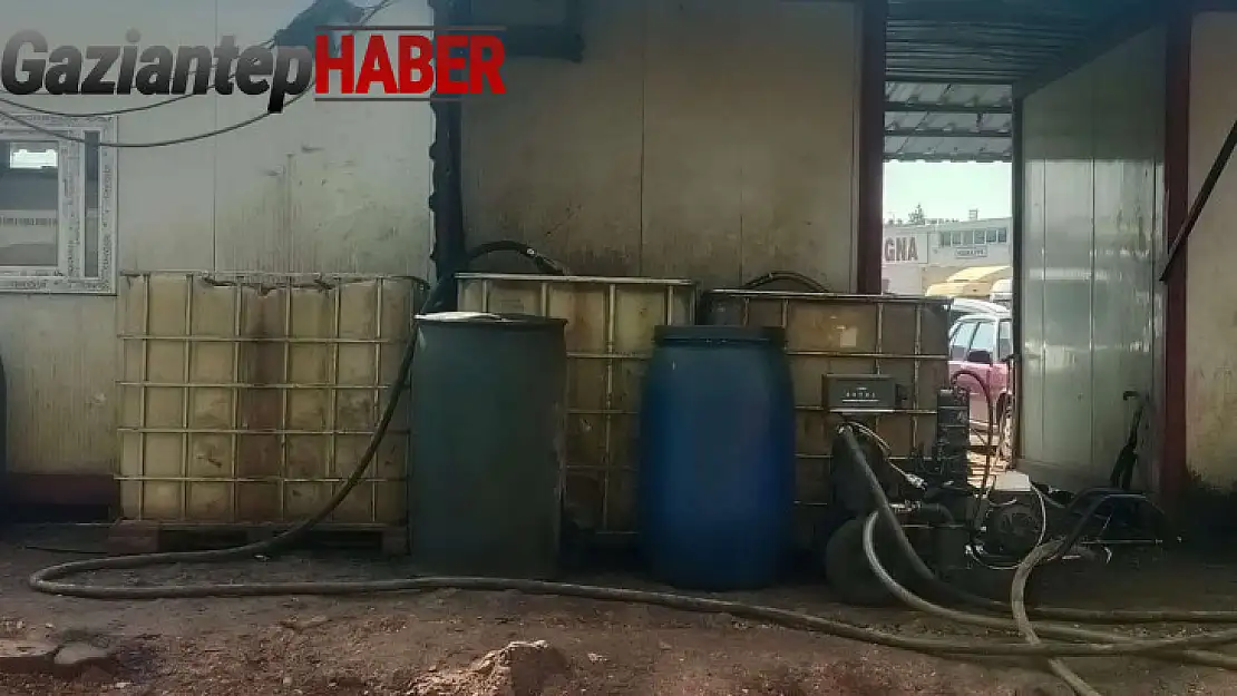 Gaziantep'te 5 bin litre kaçak akaryakıt ele geçirildi: 2 gözaltı