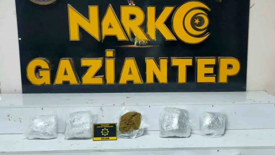 Gaziantep'te 5 kilogram uyuşturucu madde ele geçirildi