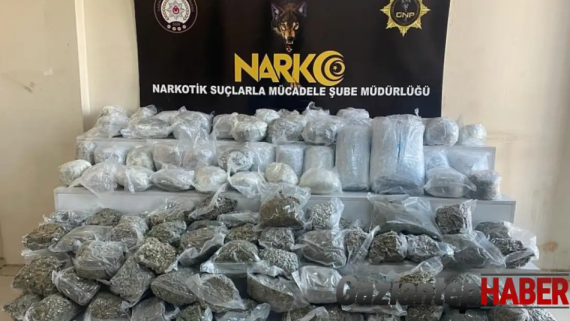 Gaziantep'te 59 kilo skunk maddesi ele geçirildi