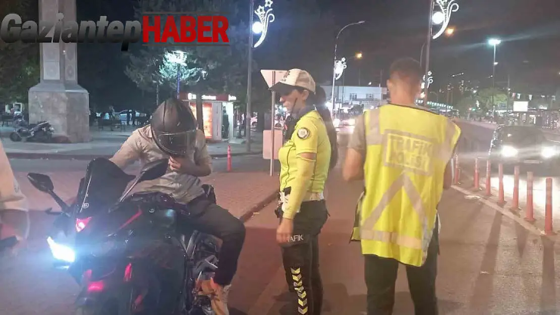 Gaziantep'te 59 motosiklet sürücüsüne 270 bin TL ceza