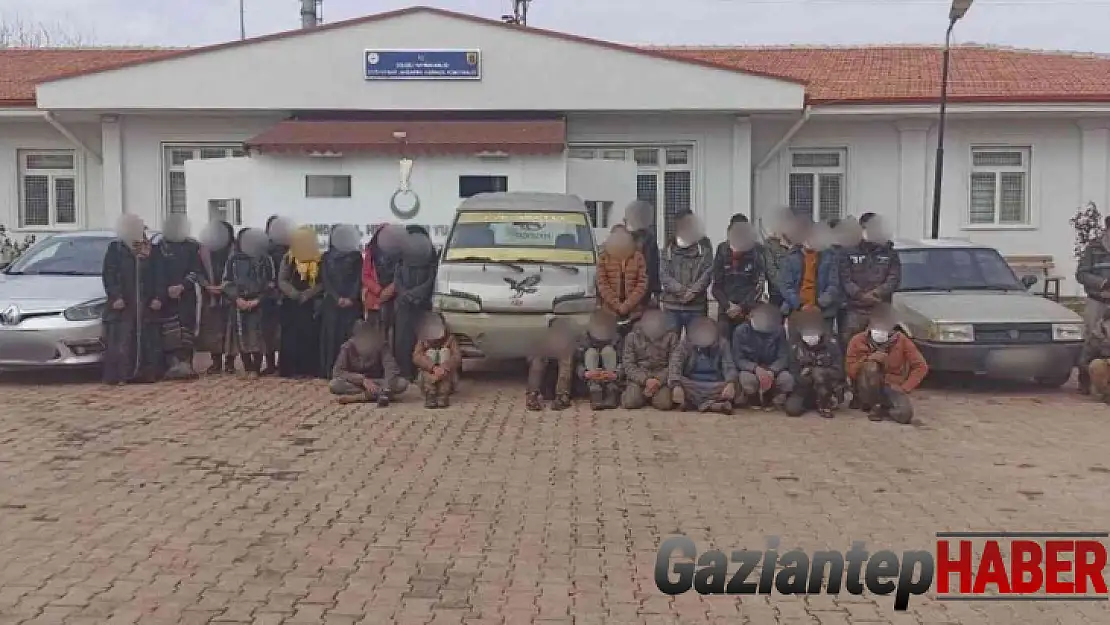 Gaziantep'te 60 düzensiz göçmen yakalandı