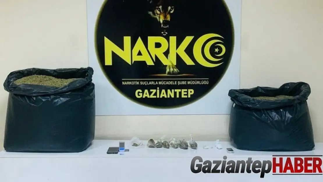 Gaziantep'te 61,5 kilo uyuşturucu ele geçirildi