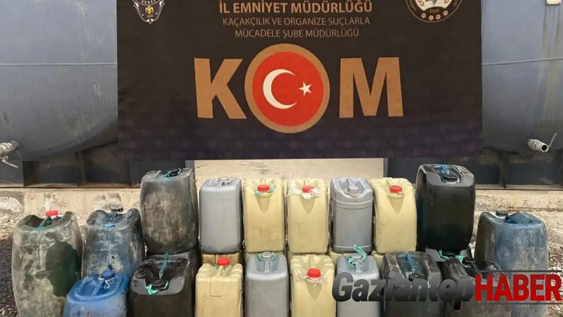 Gaziantep'te 620 litre kaçak akaryakıt ele geçirildi