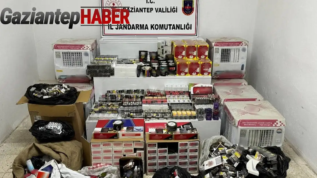 Gaziantep'te 710 bin TL'lik kaçak malzeme ele geçirildi