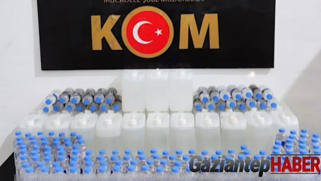 Gaziantep'te 84 litre sahte dökme alkol ele geçirildi