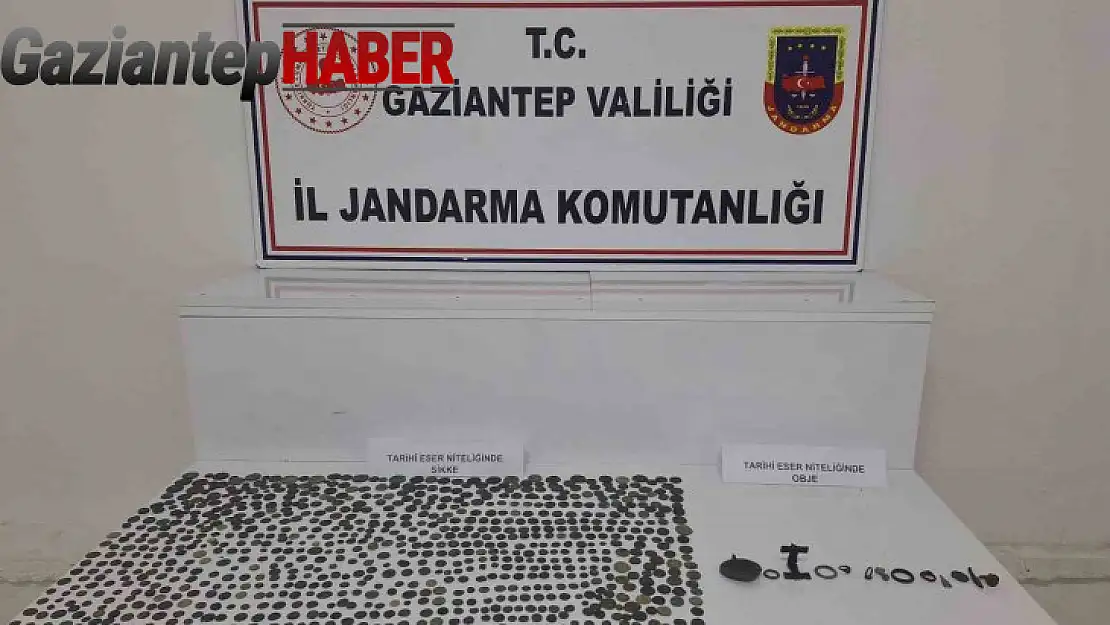 Gaziantep'te 913 adet tarihi eser niteliğinde sikke ele geçirildi