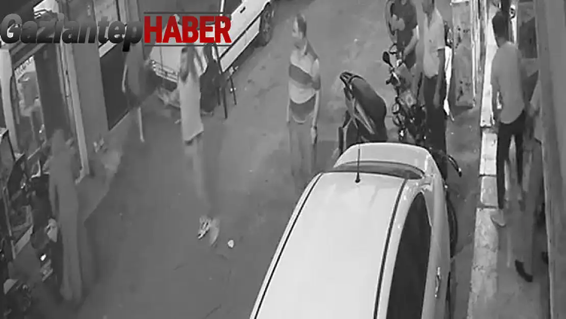 Gaziantep'te aksiyon filmlerini aratmayacak kavga kameraya yansıdı