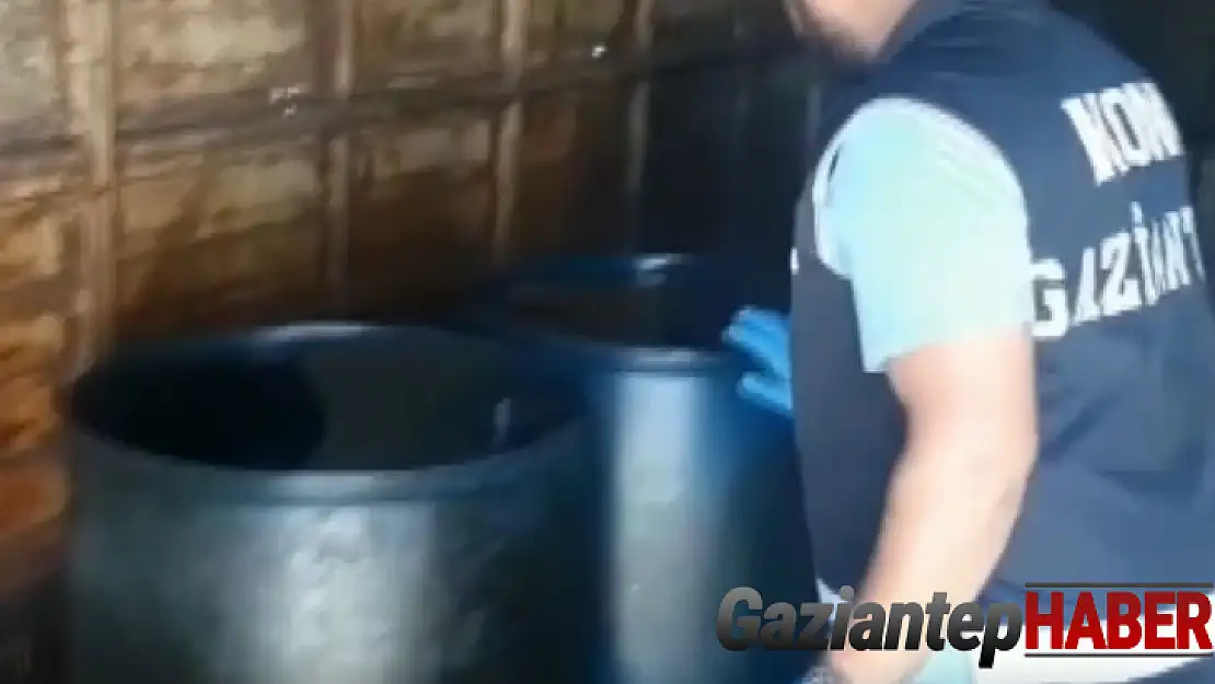 Gaziantep'te bin 500 litre kaçak akaryakıt ele geçirildi