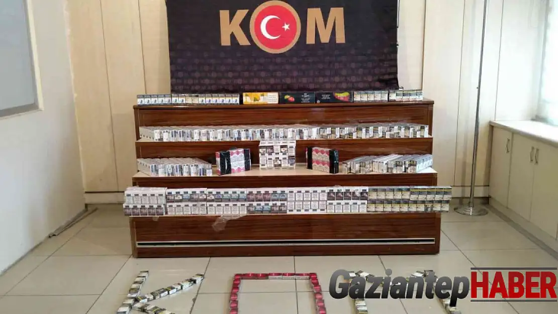 Gaziantep'te bin 580 paket kaçak sigara ele geçirildi