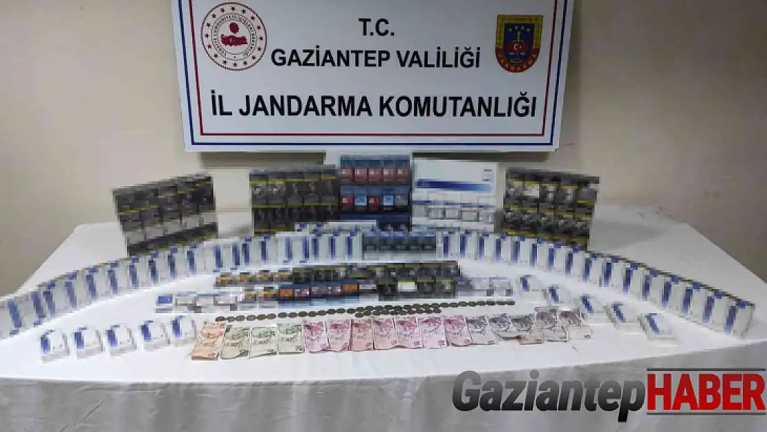Gaziantep'te bin 850 paket kaçak sigara ele geçirildi