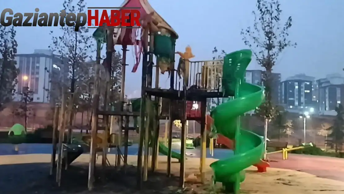 Gaziantep'te çocuk parkının yakılmasıyla ilgili 9 PKK/KCK şüphelisi yakalandı