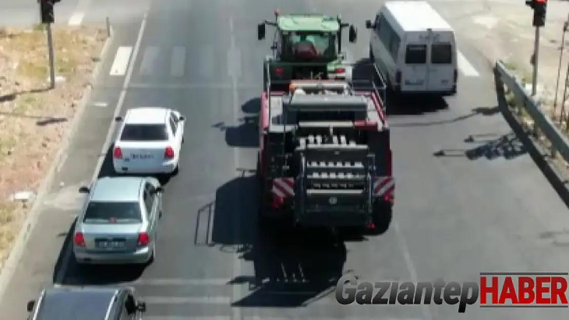 Gaziantep'te dron destekli trafik denetiminde 17 araca ceza