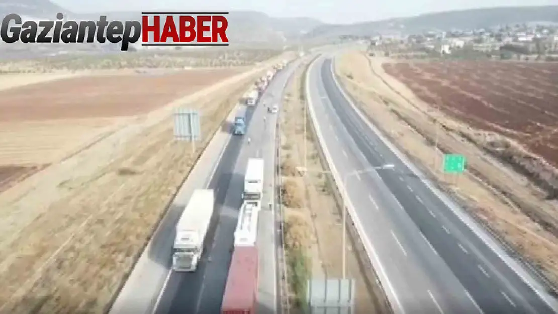 Gaziantep'te dron destekli trafik denetimi