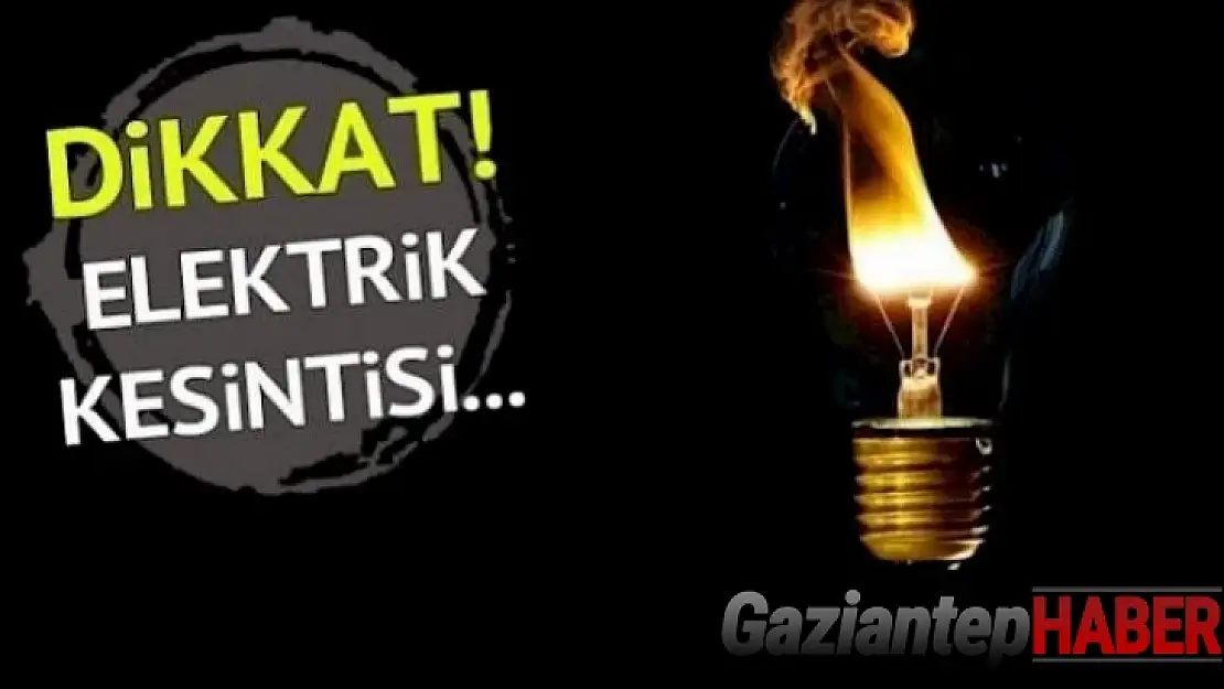 Gaziantep'te Elektrik Kesintisi