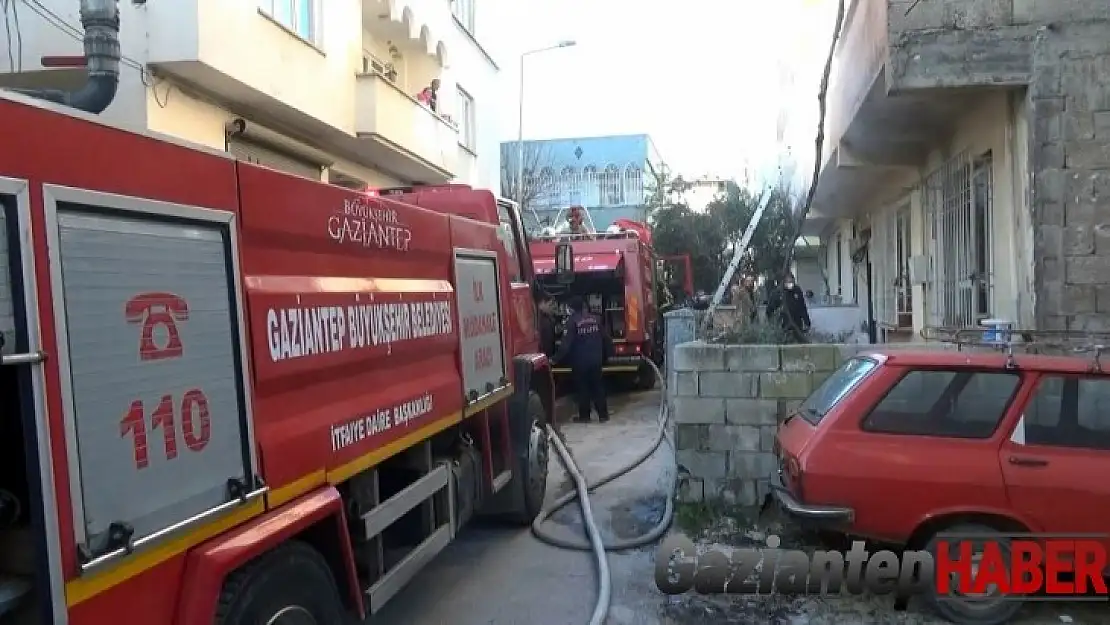 Gaziantep'te ev yangını