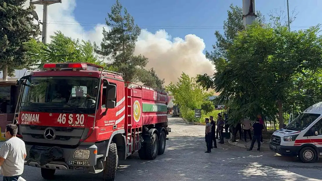 Gaziantep'te halı fabrikasında yangın