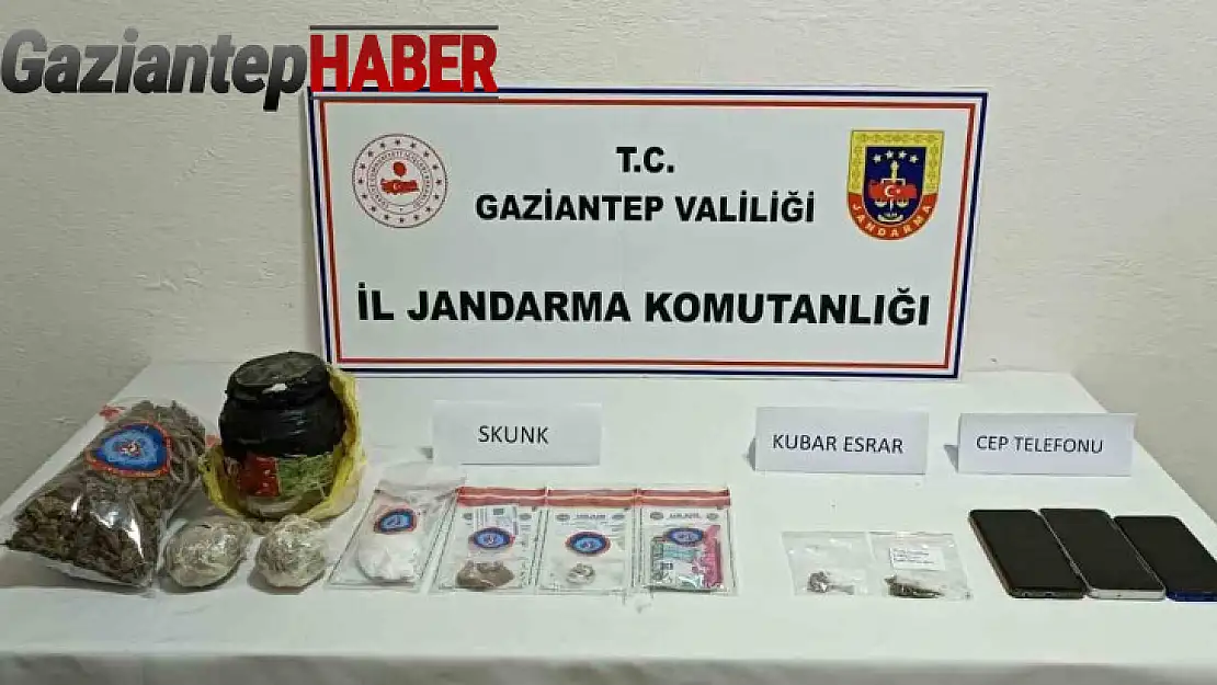 Gaziantep'te jandarmadan şok huzur güven uygulaması: 3 gözaltı