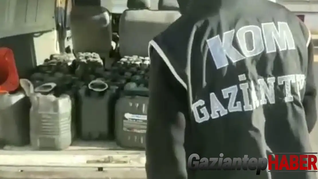 Gaziantep'te kaçak akaryakıt ve sahte alkol operasyonu