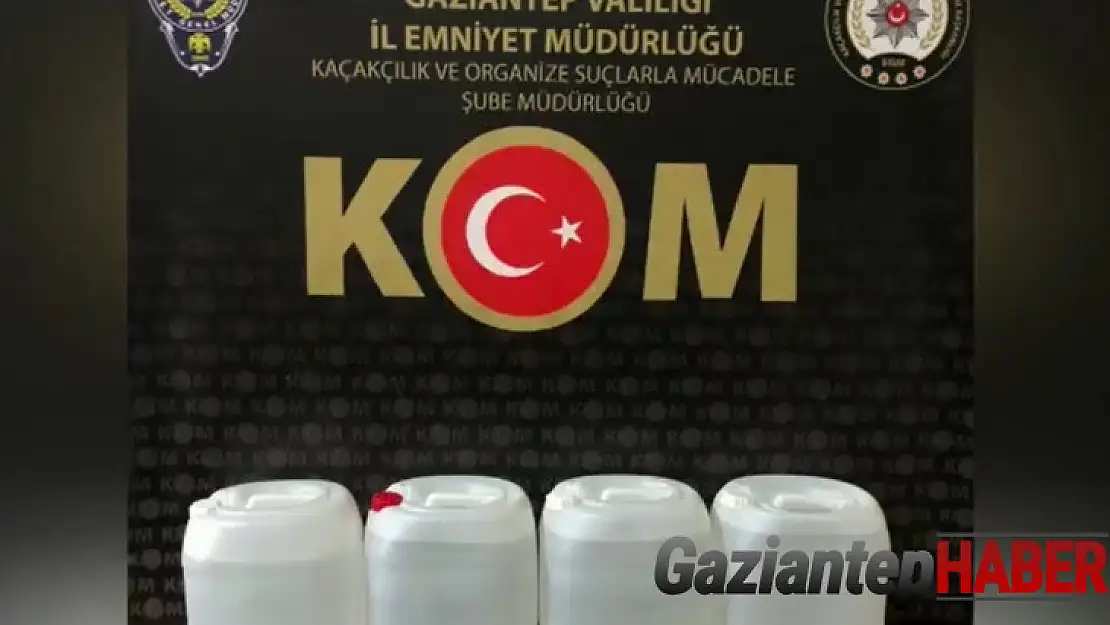 Gaziantep'te kaçak alkole ''zincir'' darbesi