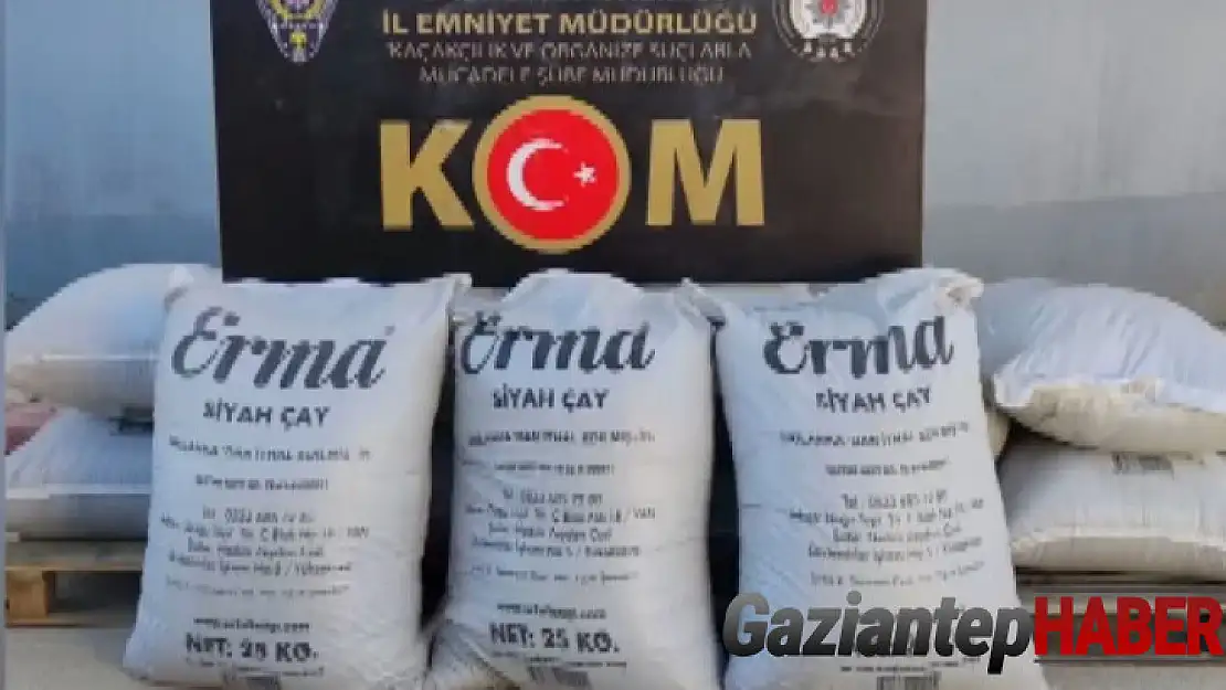 Gaziantep'te kaçak çay operasyonu