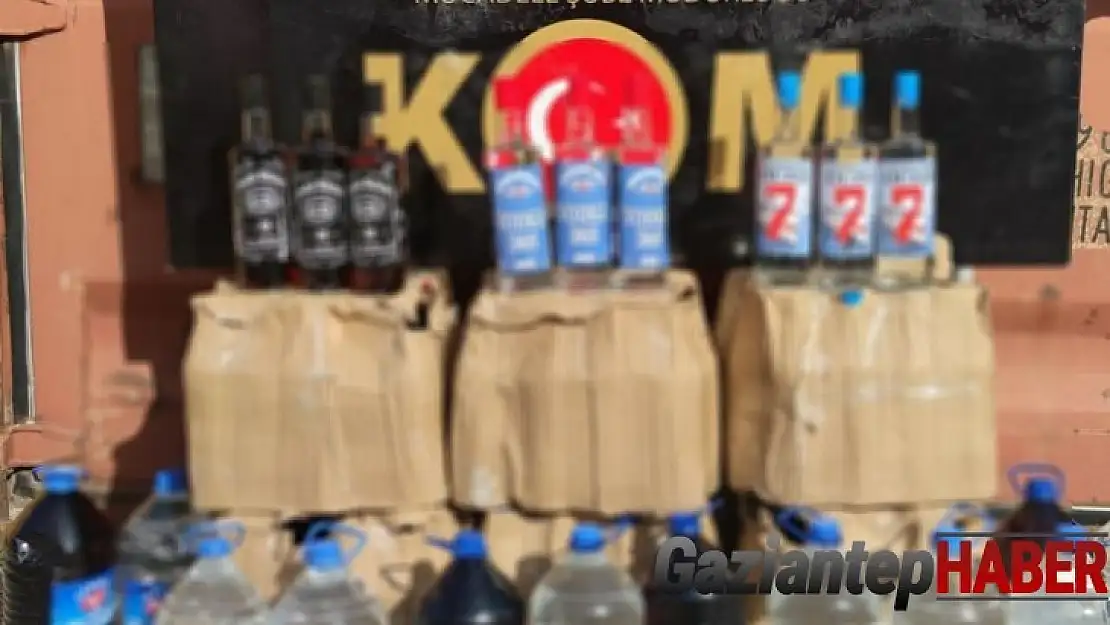 Gaziantep'te kaçak içki operasyonu