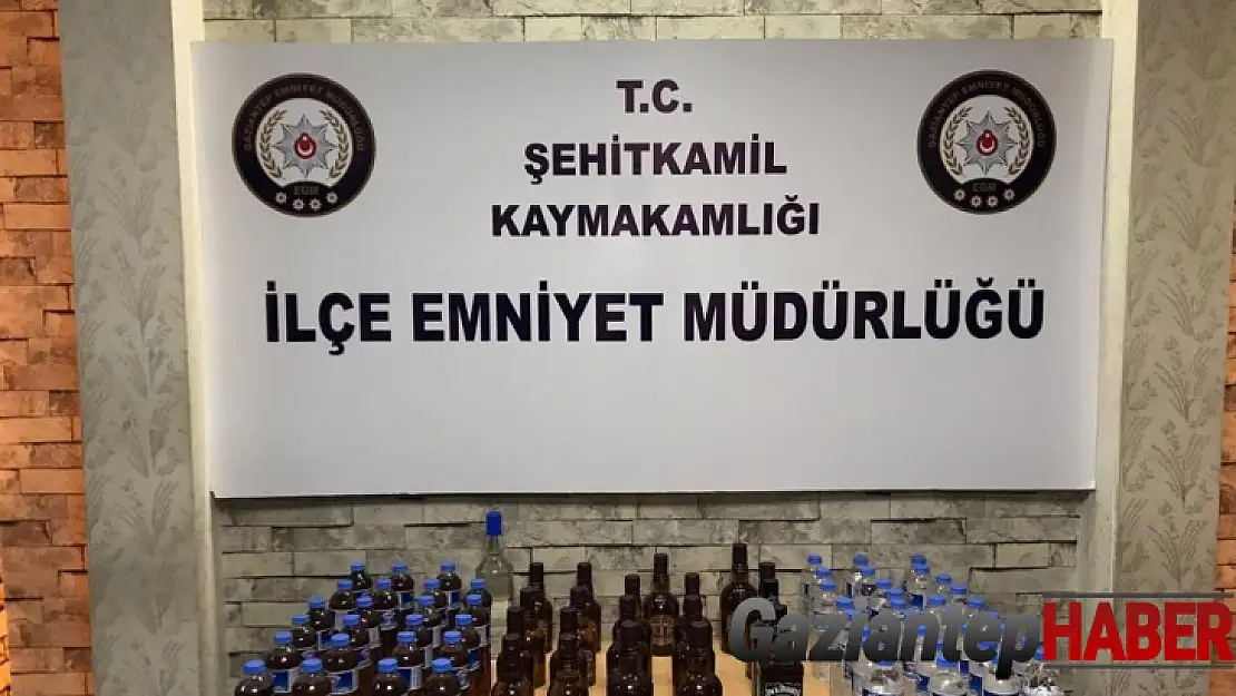 Gaziantep'te kaçak içki operasyonu: 2 şüpheli tutuklandı