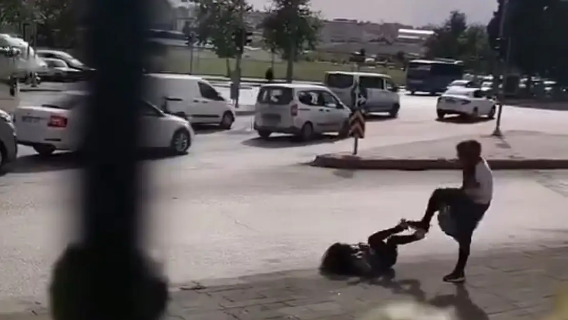 Gaziantep'te kadınların kavgası kamerada