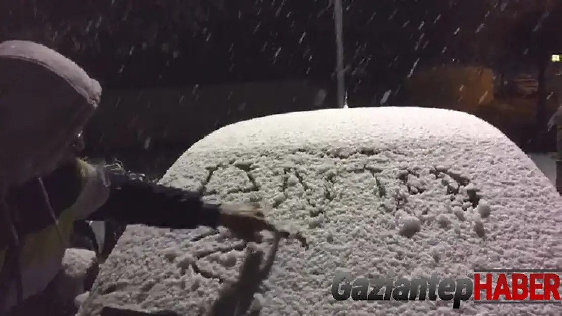 Gaziantep'te kar ve yağmur sevinci