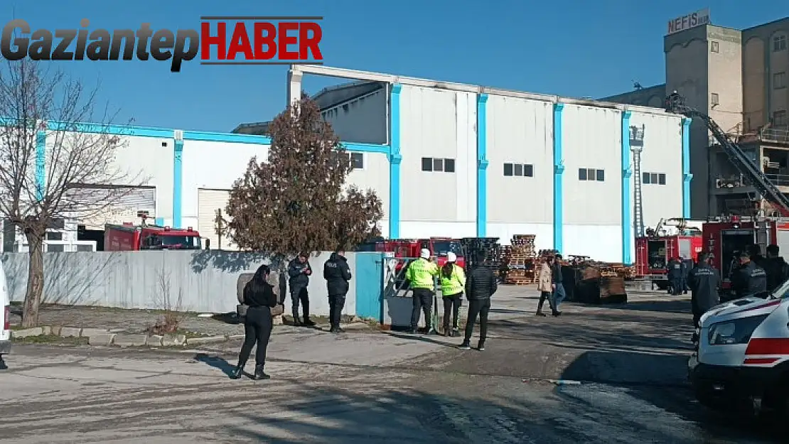 Gaziantep'te kumaş fabrikasında yangın