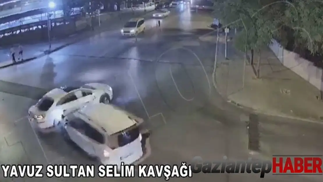 Gaziantep'te meydana gelen kazalar kameralara yansıdı