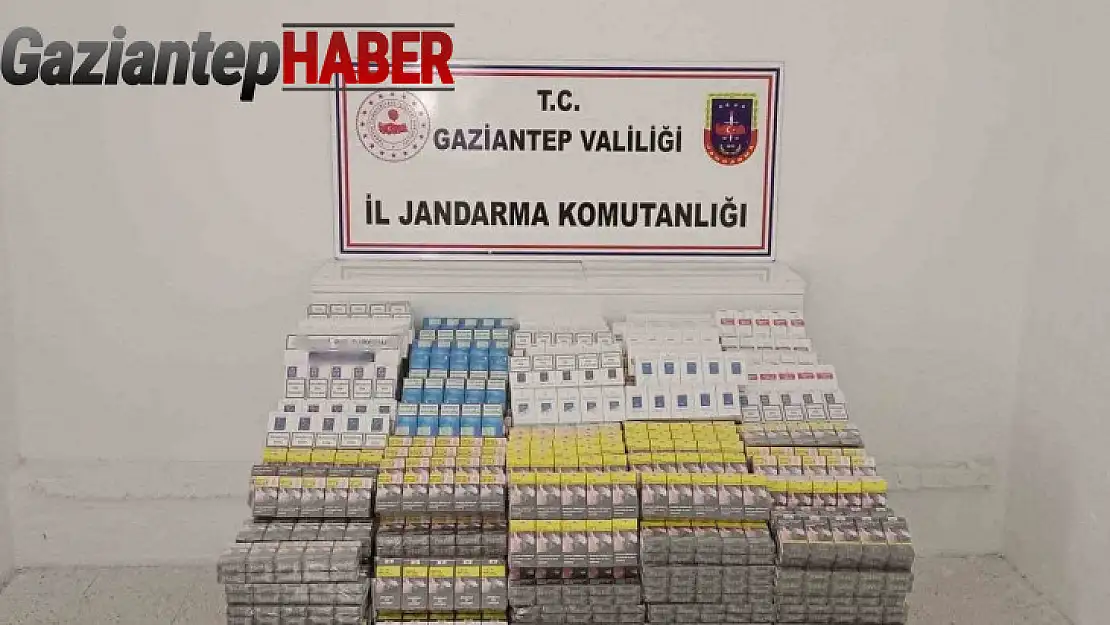Gaziantep'te piyasa değeri 1 milyon 346 bin TL olan kaçak sigara ele geçirildi