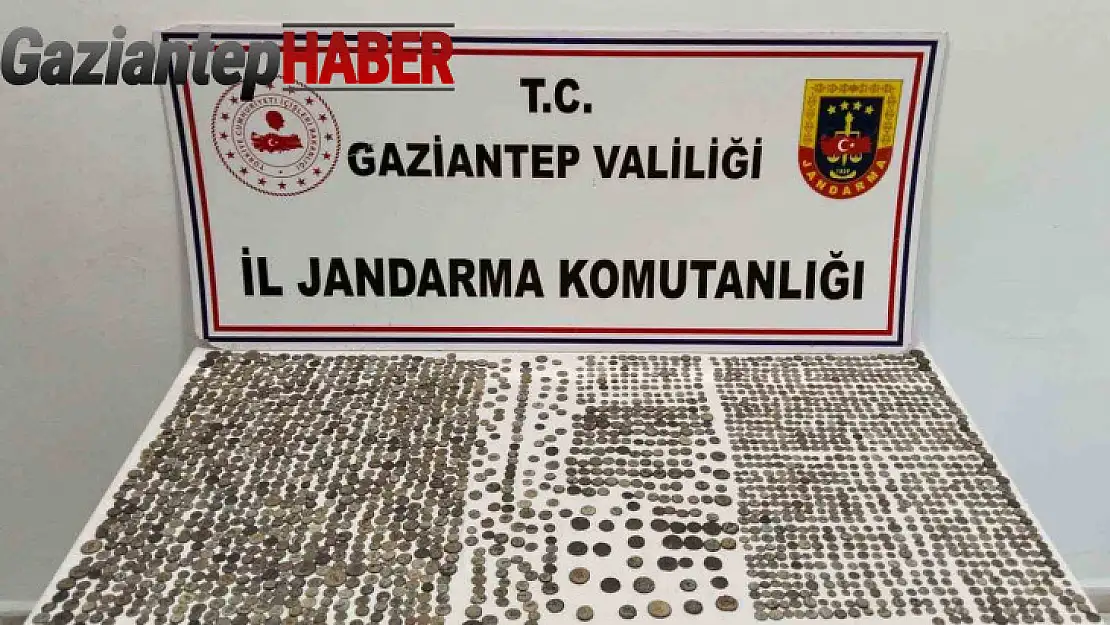 Gaziantep'te Roma dönemine ait 2 bin 51 adet gümüş sikke ele geçirildi