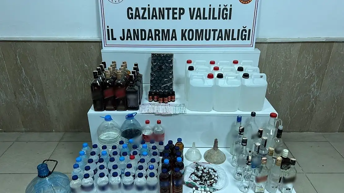 Gaziantep'te sahte alkol operasyonu: 1 gözaltı