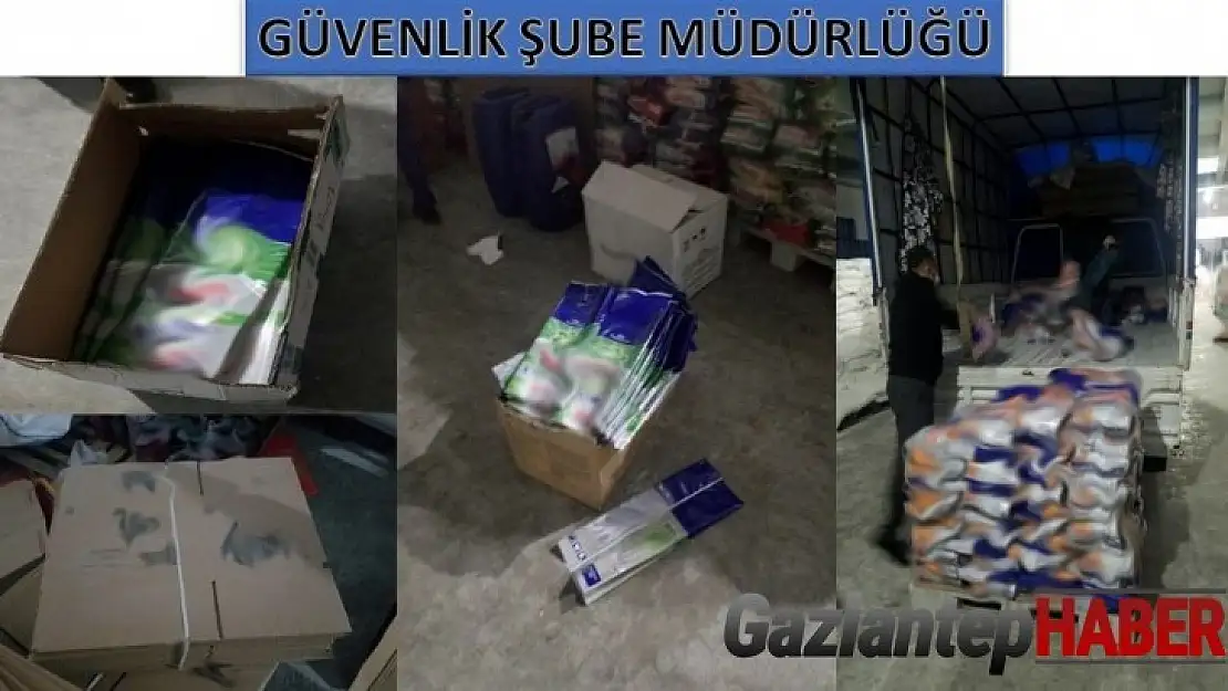 Gaziantep'te sahte deterjan operasyonu