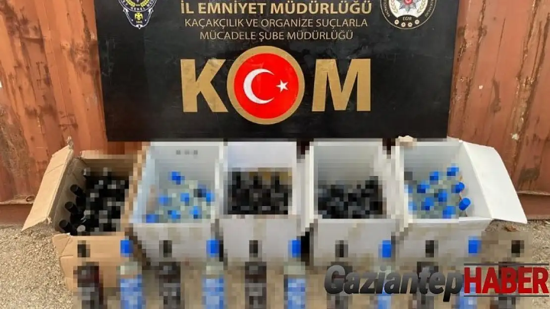 Gaziantep'te sahte içki operasyonu