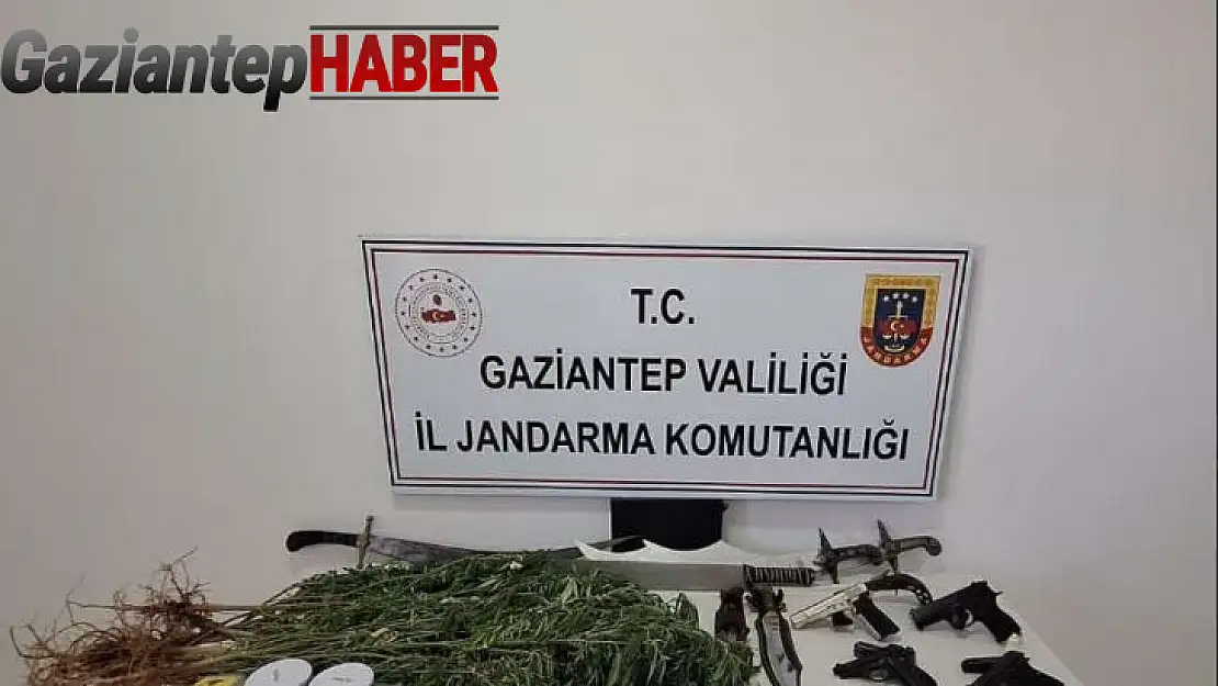 Gaziantep'te silah kaçakçılığı ve uyuşturucu operasyonu: 6 gözaltı