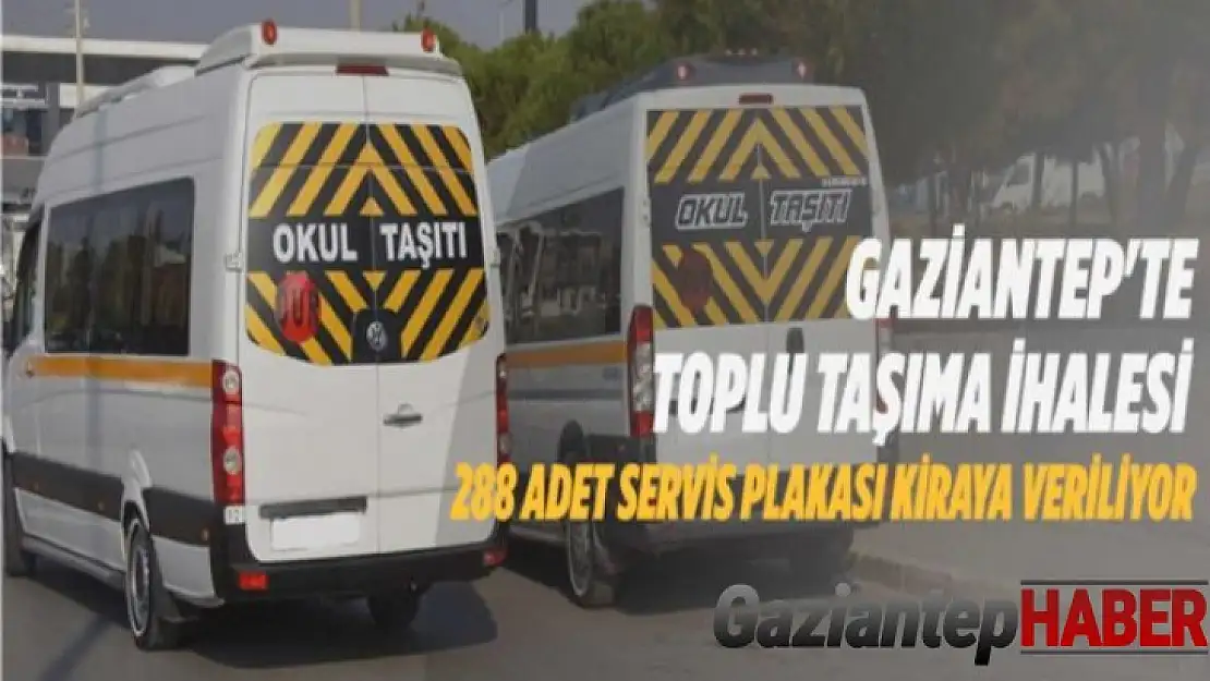 Gaziantep'te toplu taşıma ihalesi