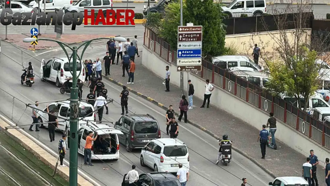 Gaziantep'te trafikte çıkan kavgaya polis müdahale etti