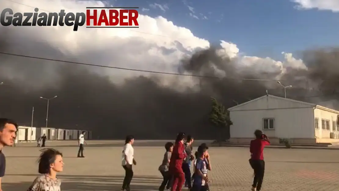 Gaziantep'te trafo yangını geçici barınma merkezine sıçradı