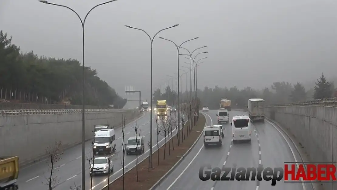 Gaziantep'te yağmur ve sis etkili oldu