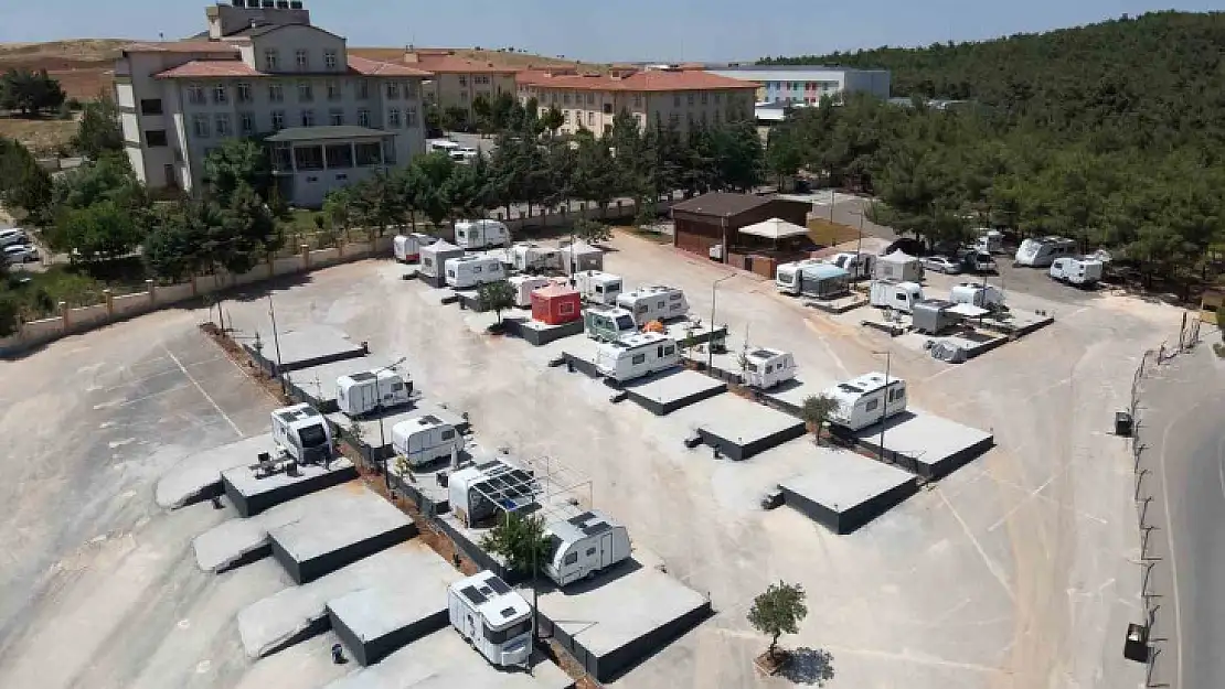 Gaziantep'te yeni karavan parkı Burç Ormanı'nda tamamlandı