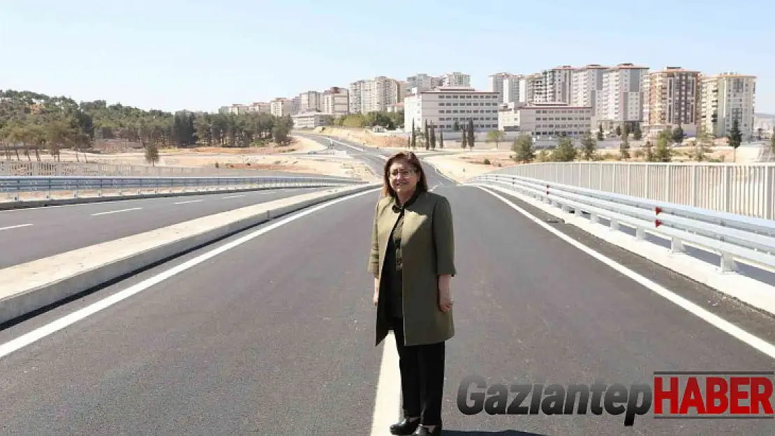 Gaziantep'te yeni yapılan yol kavşaktaki trafik yükünü hafifletecek